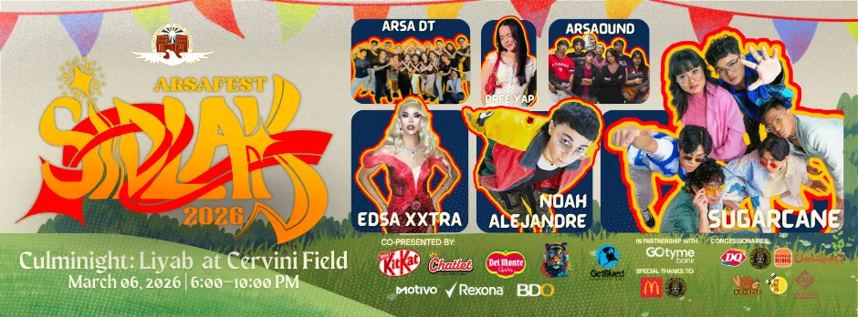 ARSAFest SIDLAK 2026 Performer Lineup